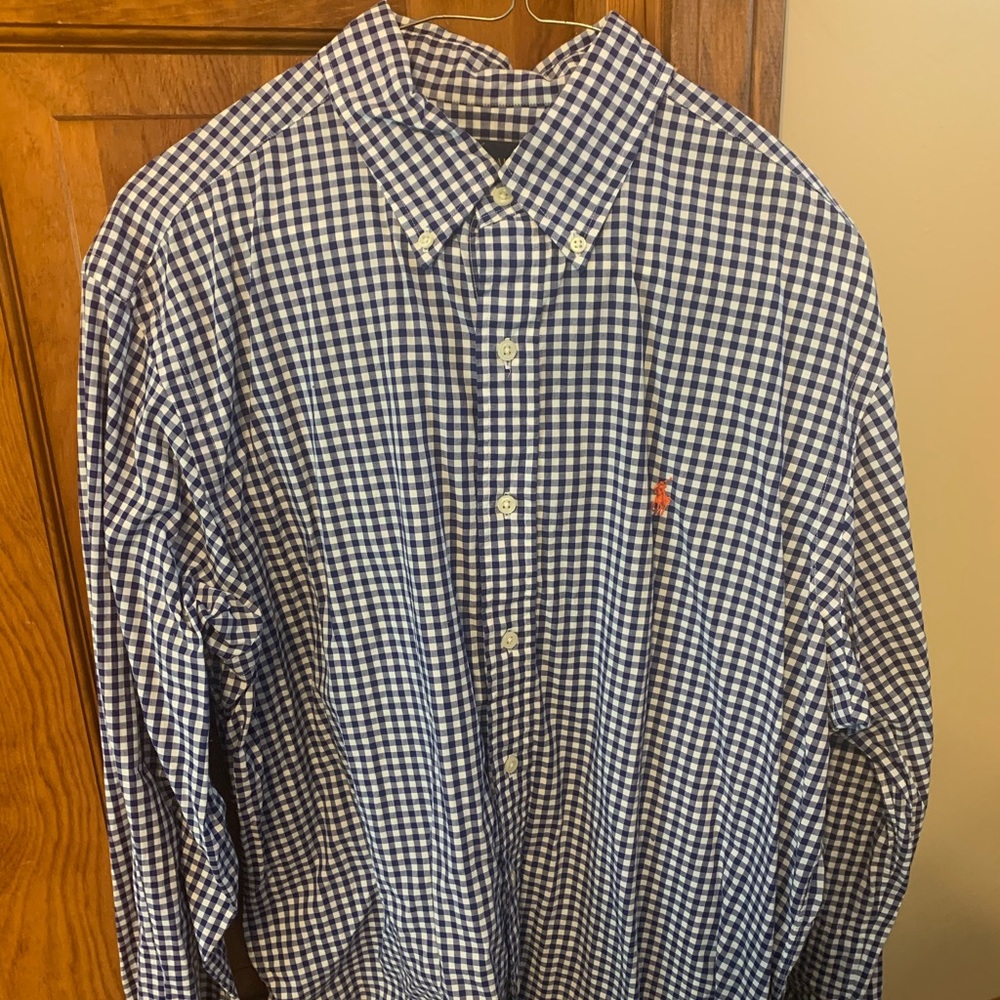 Ralph Lauren Men’s Checkered Long Sleeve Button 👇